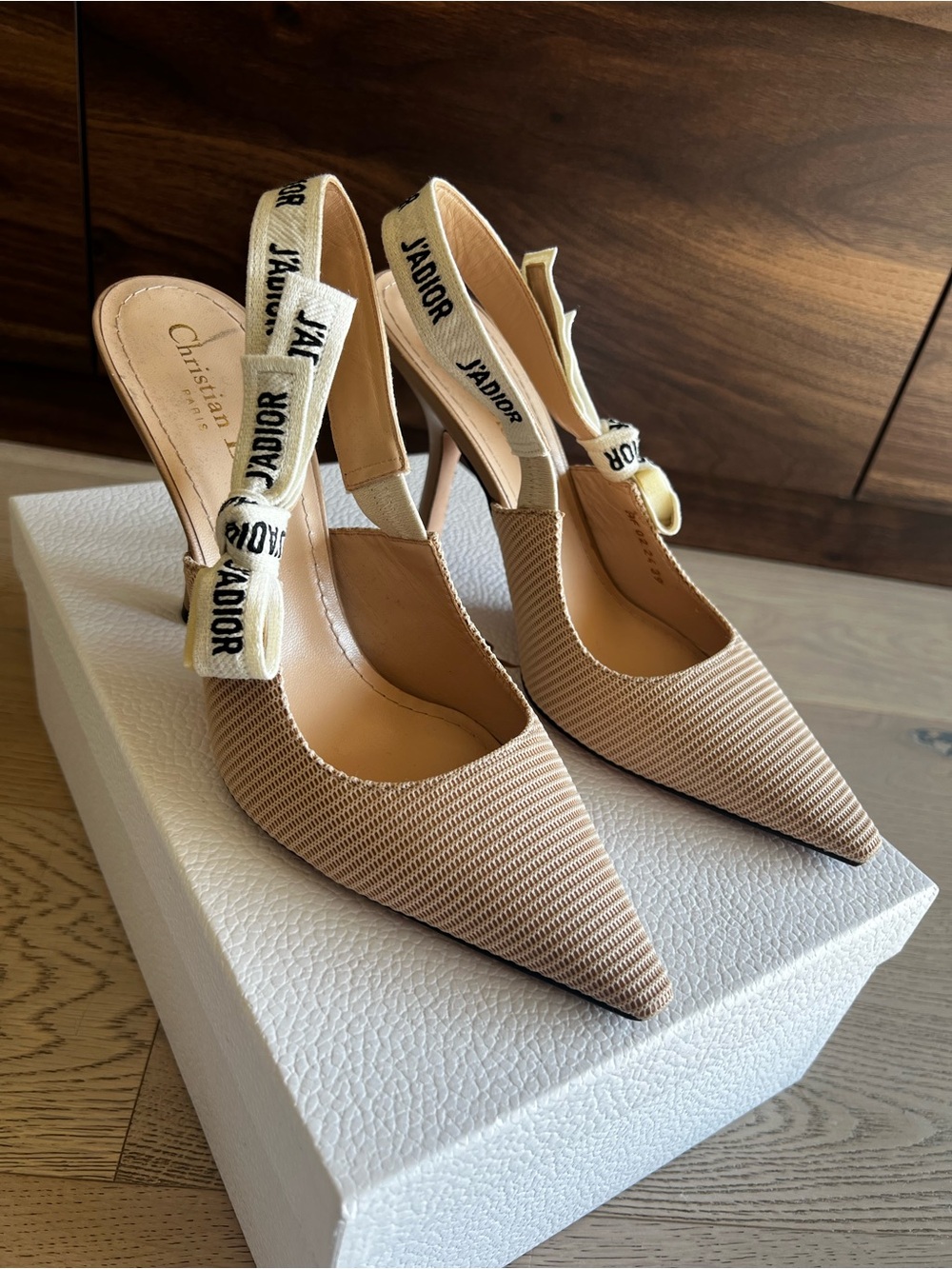 Dior Beige J'Adior Slingback Pumps